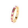 Color Sapphire Ring Peach White