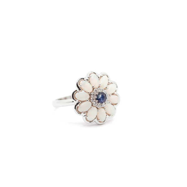 Opal Sapphire Ring Daisy